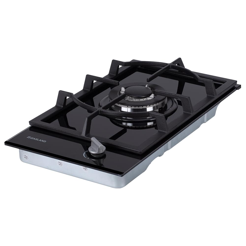 GASLAND 30CM Single Burner Black Tempered Glass Tri - ring Gas Cooktop