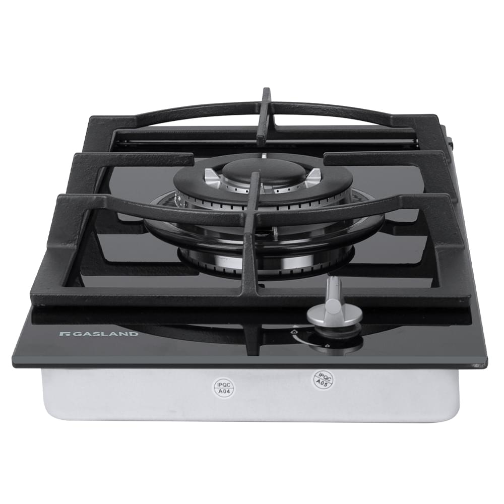 GASLAND 30CM Single Burner Black Tempered Glass Tri - ring Gas Cooktop