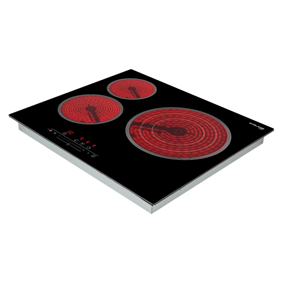 GASLAND 60cm 3 Burner 5700W Triple Ring Slider Touch Control Electric Ceramic Cooktop