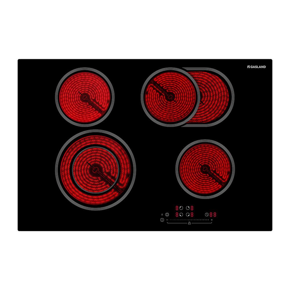 GASLAND 77cm 4 Burner 6600W Pro Style Built-in Electric Ceramic Cooktop