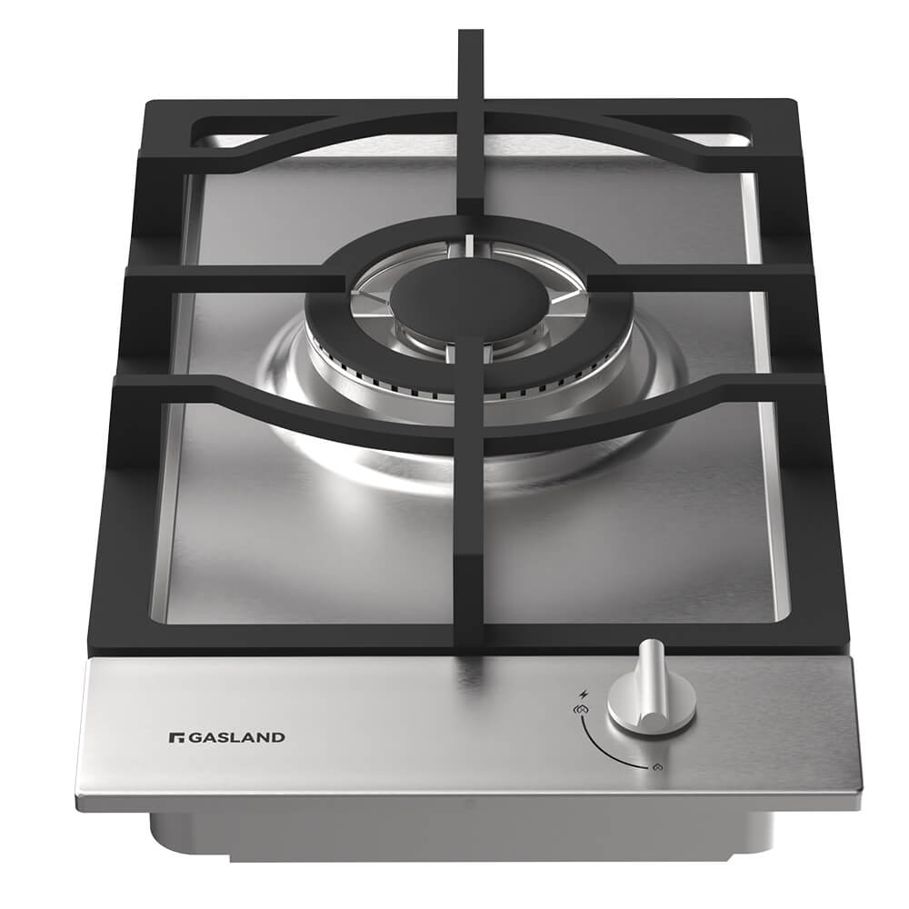 GASLAND 30cm Stainless Steel Single Burner Gas Cooktop With Griddle