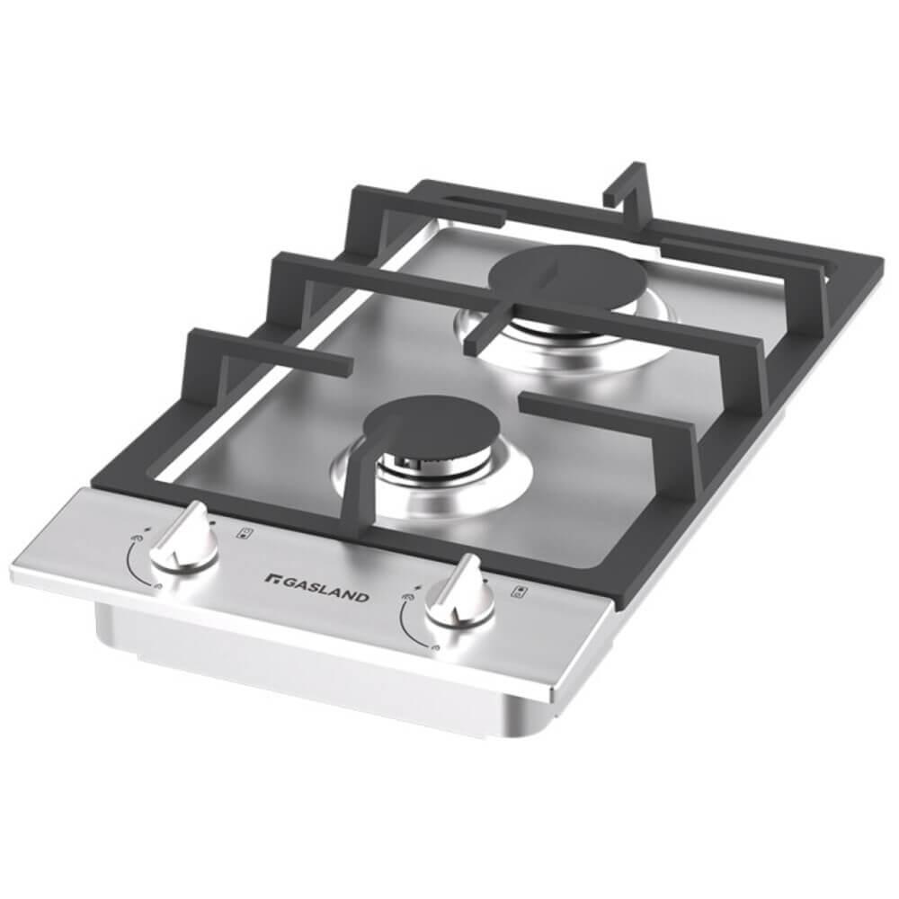 GASLAND 30CM 2 Burner Stainless Steel Gas Cooktop