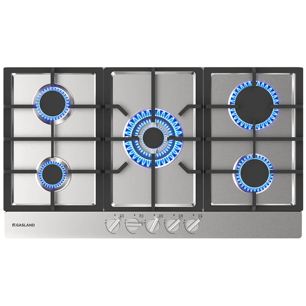 GASLAND 90CM 5 Burner Stainless Steel Tri-ring Gas Cooktop