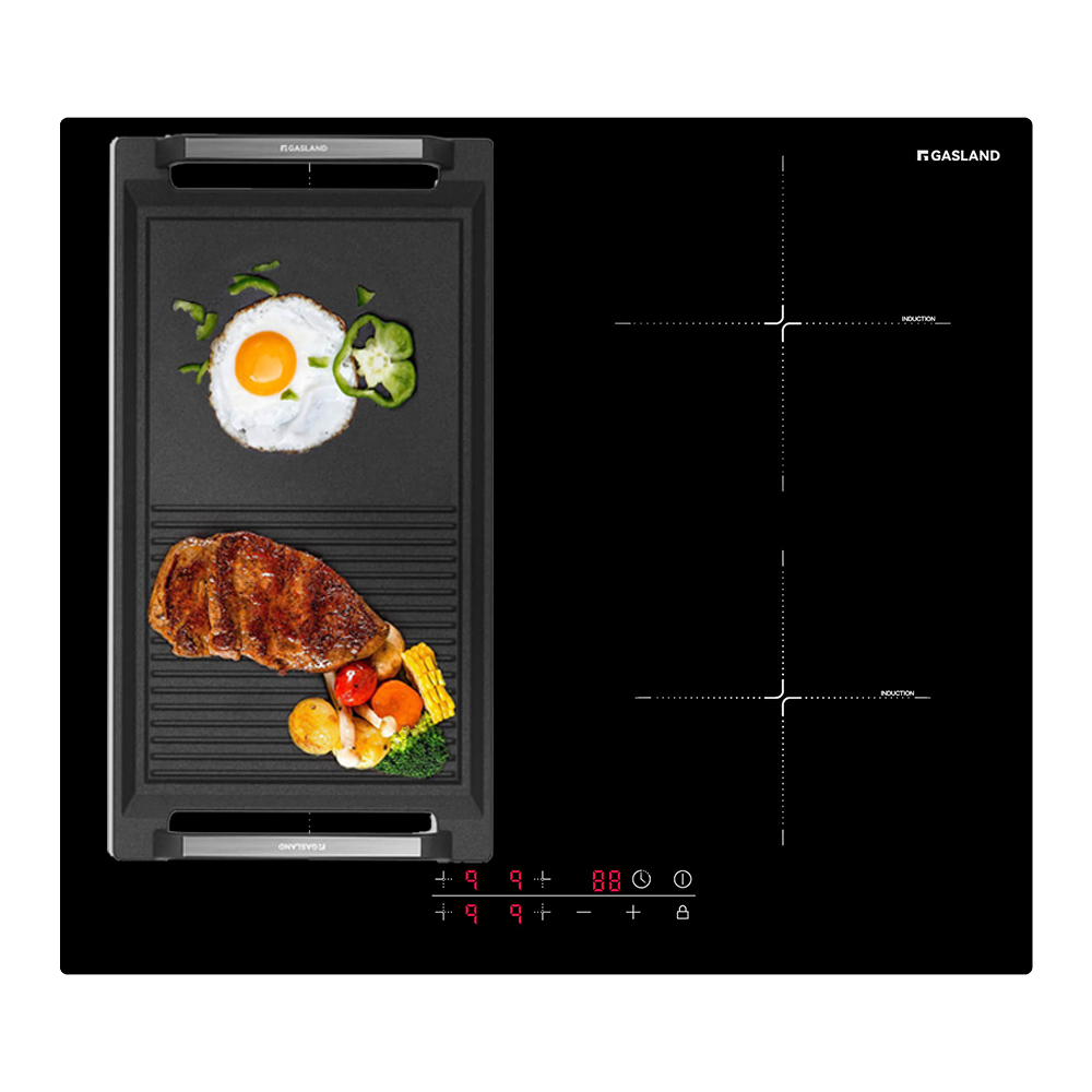 GASLAND 60cm 4 Burner Touch Control Induction Cooktop with Griddle